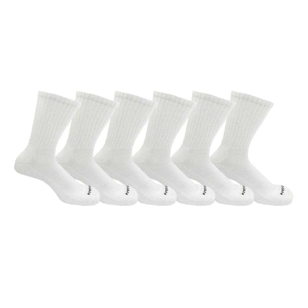 Firetrap Mens Logo Crew Socks (Pack of 6) / White